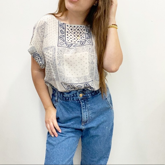 Madewell Kyoto Print top - Picture 2 of 7